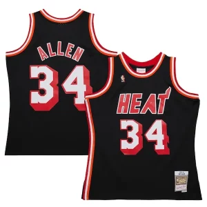 Stupendo Sofisticato Resistente Ray Allen Miami Heat 2013/14 Hardwood Classics Swingman Jersey Black
