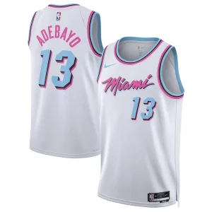 Stupendo Trendy Bam Adebayo Miami Heat Nike Unisex 2024/25 Swingman Player Jersey City Edition White