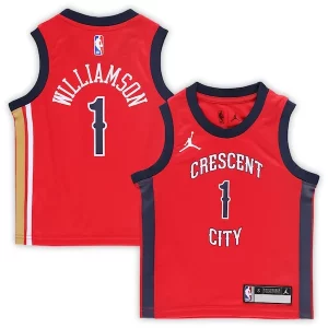 Stupendo Trendy Incantevole Zion Williamson New Orleans Pelicans Jordan Brand Preschool 2022/23 Replica Jersey Statement Edition Red