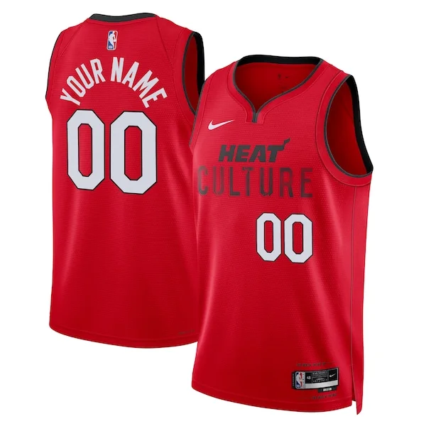 Stupendo Trendy Miami Heat Nike Unisex 2024/25 Custom Swingman Jersey City Edition Red