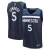 Trendy Anthony Edwards Minnesota Timberwolves Fast Break Replica Player Jersey Icon Edition Navy