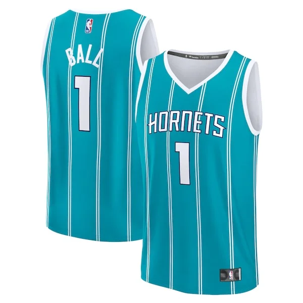 Trendy Comodo Moderno LaMelo Ball Charlotte Hornets Youth Fast Break Replica Player Jersey Icon Edition Teal