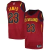 Trendy Duraturo LeBron James Cleveland Cavaliers Nike Swingman Player Jersey Icon Edition Wine