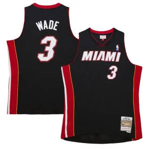 Stupendo Dwyane Wade Miami Heat Hardwood Classics Swingman Jersey Black
