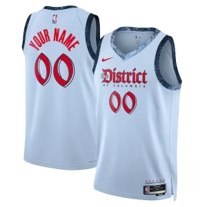 Trendy Elegante Washington Wizards Nike Unisex 2024/25 Custom Swingman Jersey City Edition Powder Blue
