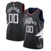 Trendy Fascinante LA Clippers Jordan Brand Unisex 2022/23 Swingman Custom Jersey Statement Edition Black