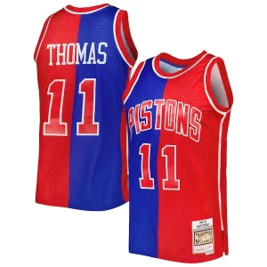 Trendy Isiah Thomas Isiah Thomas Hardwood Classics 1988/89 Split Swingman Jersey Blue/Red