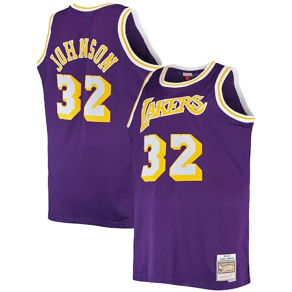 Trendy Ottimo Magic Johnson Los Angeles Lakers Big & Tall 1984/85 Hardwood Classics Swingman Jersey Purple