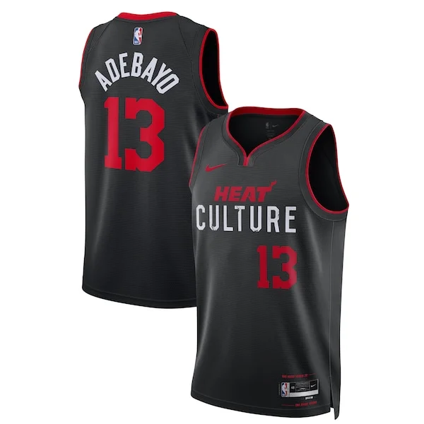 Trendy Pratico Raffinato Bam Adebayo Miami Heat Nike Unisex 2023/24 Swingman Jersey Black City Edition