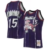 Versatile Accattivante Bellissimo Vince Carter Toronto Raptors 1998/99 Hardwood Classics NBA 75th Anniversary Diamond Swingman Jersey Purple