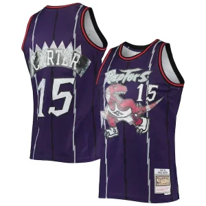 Versatile Accattivante Bellissimo Vince Carter Toronto Raptors 1998/99 Hardwood Classics NBA 75th Anniversary Diamond Swingman Jersey Purple