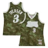 Versatile Allen Iverson Philadelphia 76ers Hardwood Classics 1997/98 Ghost Green Swingman Jersey Camo