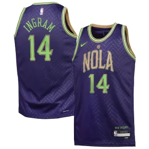 Versatile Eccezionale Brandon Ingram New Orleans Pelicans Nike Youth 2024/25 Swingman Player Jersey City Edition Purple