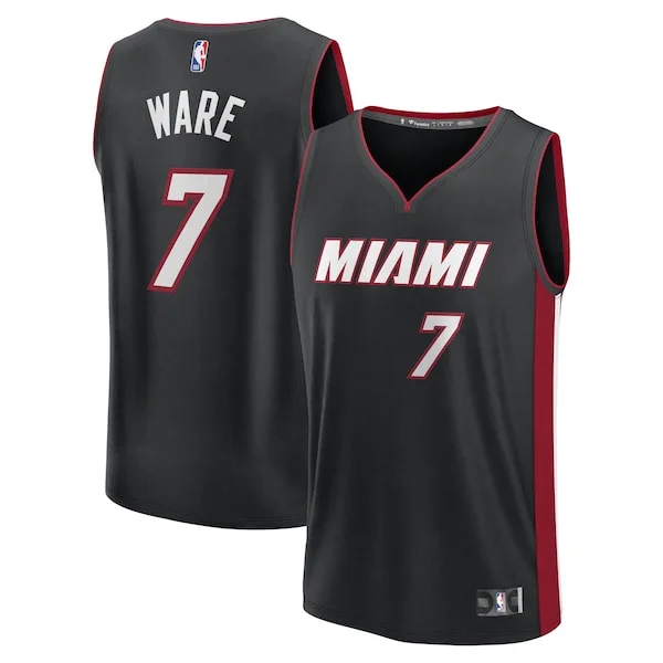 Versatile Fascinante Kel'el Ware Miami Heat Youth Fast Break Replica Player Jersey Icon Edition Black