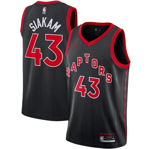 Versatile Gorgeous Pascal Siakam Toronto Raptors Jordan Brand 2020/21 Swingman Jersey Statement Edition Black