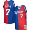 Versatile Lamar Odom LA Clippers Hardwood Classics 2000/01 Split Swingman Jersey Royal/Red