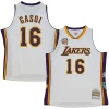 Ottimo Trendy Pau Gasol Los Angeles Lakers Unisex Hall of Fame Class of 2023 Throwback Swingman Jersey White