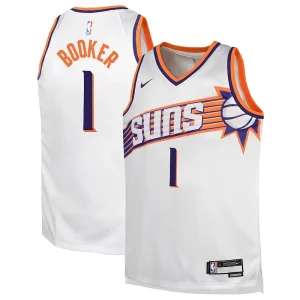 Carino Trendy Lussuoso Devin Booker Phoenix Suns Nike Youth Swingman Jersey Association Edition White